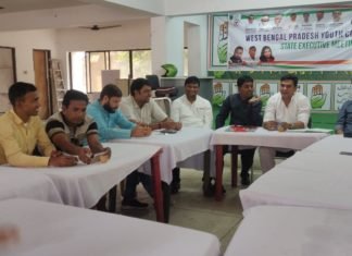 प्रदेश युवा कांग्रेस कमिटी की राज्य कार्यकारिणी की बैठक