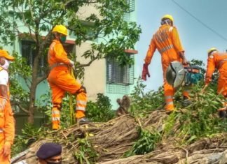 -पुनरुद्धार कार्य में जुटी हैं एनडीआरएफ की टीम