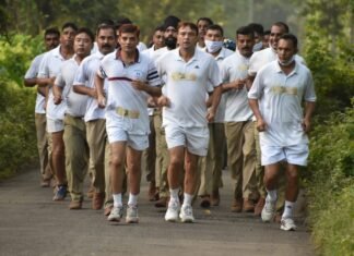 कल्याणी में फिट इंडिया फ्रीडम रन का आयोजन