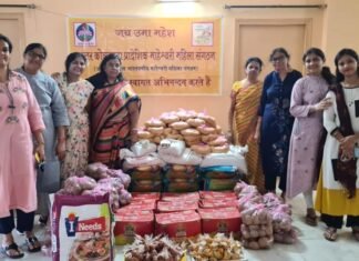 महेश नवमी पर वृहत्तर कोलकाता प्रादेशिक माहेश्वरी महिला संगठन ग्रामीण समिति ने बांटी पीड़ितों में खाद्य सामग्रियां