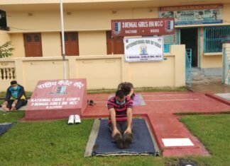 एनसीसी कैडेट्स ने मनाया वर्चुअल योग दिवस